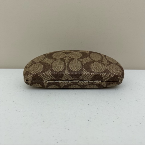 Coach Monogram Brown Clamshell Eyeglasses or Sunglasses Hard Case - Picture 3 of 13
